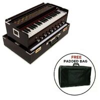 Harmonium Premium Sound 9 Plug Portable 3 1/2 Octave Double Reed Baja w/ Coupler Kappler Bass