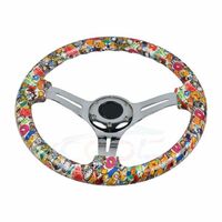 2022 models support custom modified solid wood steering wheel classic car retro universal racing steering wheel