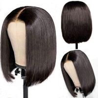 Wholesale Adjustable Short Bob Wigs Bobo Virgin Heat Resistant Short Wigs Women Synthetic Hair Wigs