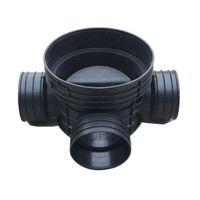 Drainage fittings grounding PE plastic manhole inspection well