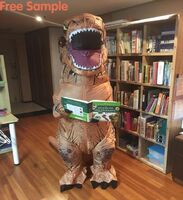 Free Sample Hot Sale High Quality Halloween T-Rex Inflatable Suit Air Inflatable Simulation Inflatable Dinosaur Costume for Adults