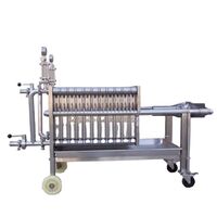 High Quality Stainless Steel 304 Hydraulic Fine Filter Press for Sludge Oil Juice Filter