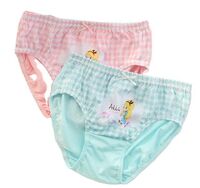 Cheap factory korean design cartoon print little girl underwear 5pcs one box kids panties