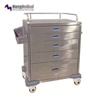 Hospital medical box carts and stainless steel surgical carts