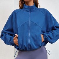 Women's Lightweight Stretch Active Windbreaker Jacket Custom Quick Dry High Stretch Sports Casual Jacket Zip Yoga Jacket