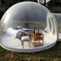 Outdoor inflatable transparent transparent room bubble camping tent hotel house, inflatable transparent bubble tent room