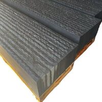 Anti-slip stepping stones for black sandstone stair landings with flame surface