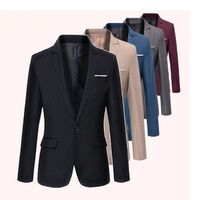 Men's Casual One Button Korean Slim Fit Men's Blazer Blazer