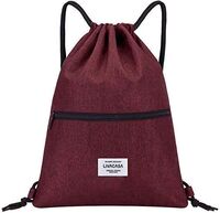 Eco-Friendly Natural Organic Cotton Canvas Drawstring Women's Backpack Bag