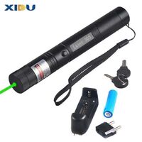 XIDU ilitary high-power green laser 303 high-power rechargeable strong green laser pointer funny cat toy