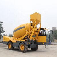 Self-loading mobile concrete mixer/concrete mixer trailer for sale