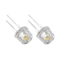 Medium Power Warm White 2000-3500K 8mm Straw Hat Led