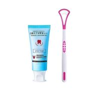 OEM Customized Cleansing Halitosis Removal Care Long-lasting Mint Taste Tongue Coating Gel with Tongue Brush