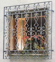 Decorative wrought iron window grille design decorative security window security fence window security fence design