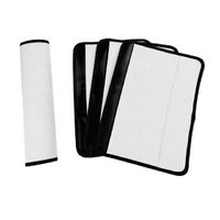 RTS Blank Sublimation Car Seat Belt Cover Neoprene Shoulder Strap Pad White Seat Belt Cover