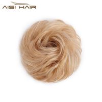 Aisi Hair Brazilian Hair Curly Blonde Bun Bun Elastic Cord Rubber Band Wig Clip Extension Black Women