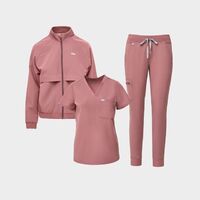 Customized Medical Care Jogging Scrub Hospital Nursing Clothes Women's Top Scrub Suit Scrub Uniform Suit Fashion