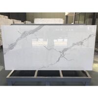 BOTON STONE Wholesale Price Polished Tabletop White Calacatta Quartz Tile Artificial Stone Counter Top