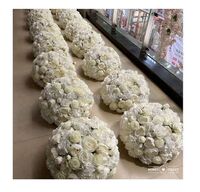 Wedding Flower Arrangement Table Decoration Silk Flower Ball Core Peony Faux Bouquet