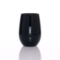 8 oz printable logo tumbler unbreakable turkish black wine glass