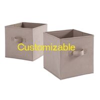 High quality environmental protection material household large foldable and foldable children's toy cloth storage box with handle