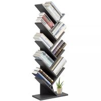 9 Shelves Tree Bookshelf Bookshelf Bookcase Display Storage Furniture Organizer Freestanding Shelf For CD Movies And Books