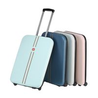 Folding Luggage Trolley With Roller Factory Price New Design Foldable Suitcase Set Custom Logo