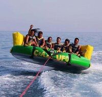 Towable water ski inflatable towable tube, boat tube towable inflatable crazy flying saucer