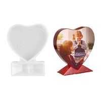 Resin Photo Frame Mold Homemade Decorative Silicone Heart Shaped Photo Frame Mold Resin DIY