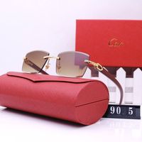 Sunglasses 2022 Ladies Men Sunglasses Luxury Shades Wholesale Fashion Blackout Rimless Sunglasses