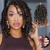 Wholesale Crochet Braids Faux Locs Crochet Braids Butterfly Braids Synthetic Loc Hair Extensions Crochet Butterfly Crochet Hair For Women