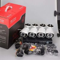 Low price 4 channel outdoor surveillance with cheap dvr cctv system and camera kit