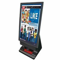 47 inch WIFI 3G scrolling text advertisement shoe shine machine