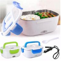 Household truck car portable electric heating lunch box 12v stainless steel lunch box electric food heater electric lunch box