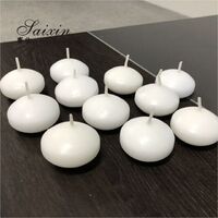 Hot Sale 4.5cm Real Wax Water Activated Floating Candles Wedding Decoration Center Candle Holders