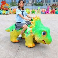 Chuangying Children's Amusement Shopping Center Square Card Swipe Time Countdown Animal Motorized Electric Amusement Facilities with Wheel Music