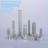 Grade8.8 10.9 12.9 din933 din931 m3 m4 m6 bolt high strength titanium stainless steel hexagonal hex head stud bolt nut