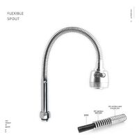 360 Degree Kitchen Faucet Chrome Plated Plastic Shower Spout Spout Brass Kitchen Mixer Faucet Flexible 201 Stainless Steel Hose