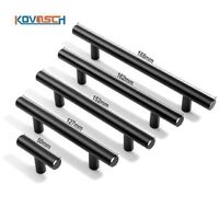 Professional Modern Stainless Steel Matte Black Drawer Trolley Lever Furniture Pulls Cabinet Pulls