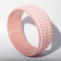 High quality pp eva custom pink stretcher yoga circle Pilates back roller back pain with massage points