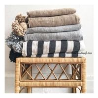 gorgeos moroccan tassel blanket, handmade cotton blanket