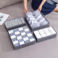 New cloth socks storage box wardrobe clothing underwear divider foldable storage box home fabric storage box