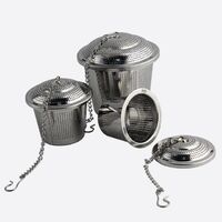 High Quality 304 Stainless Steel Tea Infuser Food Grade Tea Strainers 3 Pack Loose Tea Ultra Fine Mesh Filters