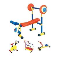 Fun Fitness Sports Equipment Children's Weightlifting Stool Set Flat Bench Press Children's Fitness Equipment