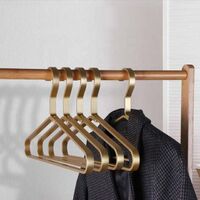 IANGO Cheap Metal Cloth Hangers Non-slip Gold Aluminum Coat Suit Shirt Clothes Wedding Dress Wire Hangers