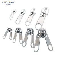 Hot Sale Universal Non Locking Custom Lettering Double Slider Zipper Pulls Nylon