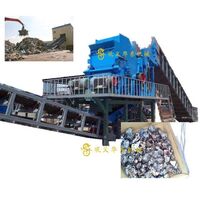 Automobile waste aluminum cans/aluminum slag recycling machine price