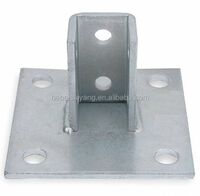 unistrut fittings, single column post accessories, post base for support channel c