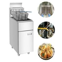 Gas fryer fast food equipment single cylinder commercial gas open fryer