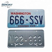 Custom US license plate size 6X12" aluminum embossed license plate